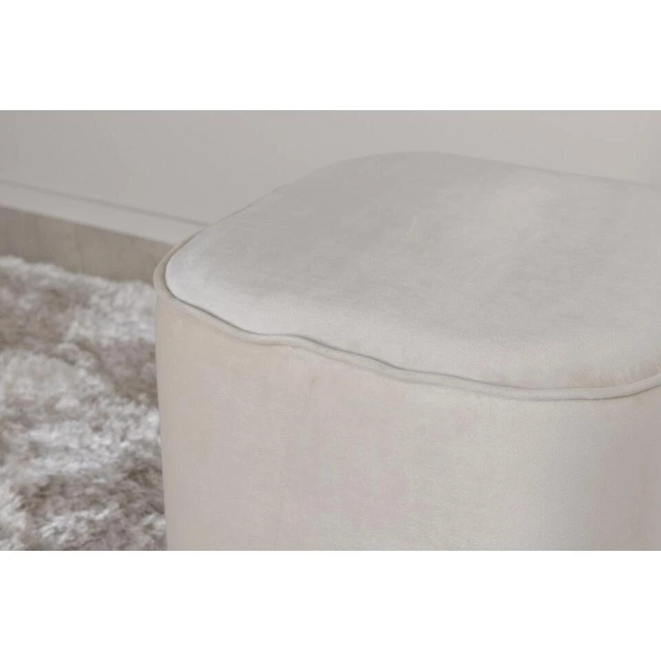 Svea - Arlo Poef - Velvet - Beige 6 Svea - Arlo Poef - Velvet - Beige - Afbeelding 4