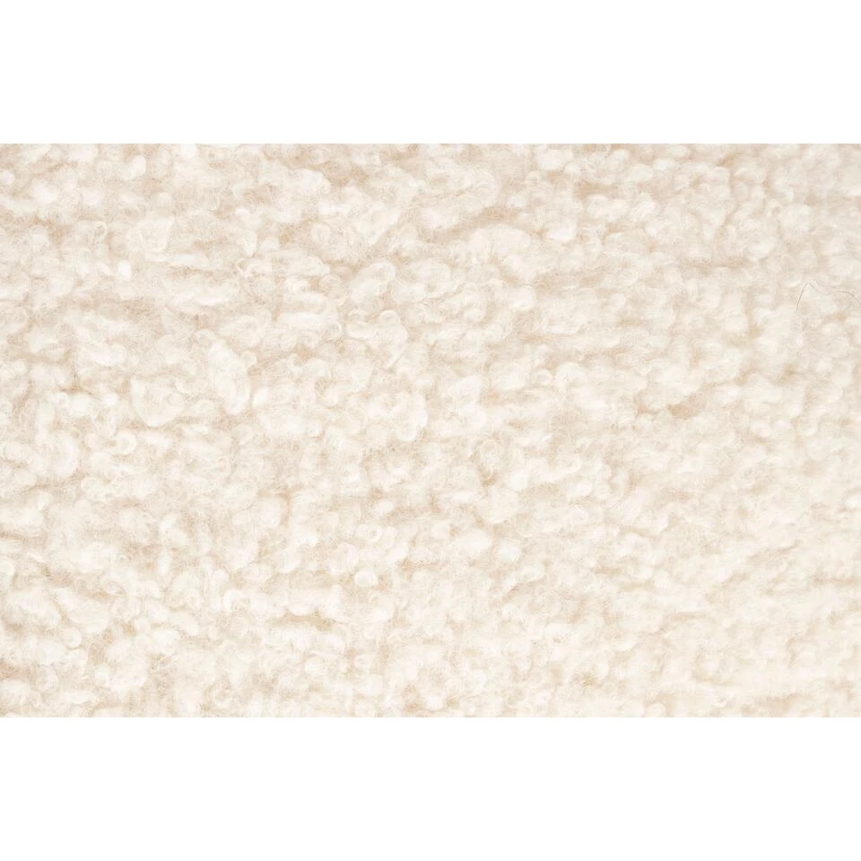 Housecraft Noxx Hocker Teddy Stof Wit 11 Housecraft Noxx Hocker Teddy Stof Wit - Afbeelding 9