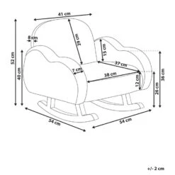 SKARE - Schommelstoel Voor Kinderen - Lichtblauw - Bouclé -LeenBakker Winkel f1cc61223dc94ee3bbb00c07d656098e