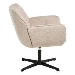 AUMA - Fauteuil - Beige - Polyester -LeenBakker Winkel f25d61644f8d4da8b8272cad6d9358fe