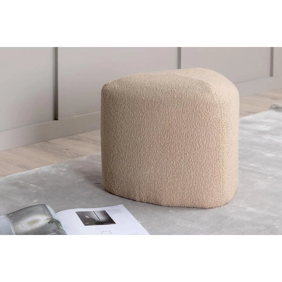 Svea - Troy Poef - Teddy - Beige 4 Svea - Troy Poef - Teddy - Beige - Afbeelding 2