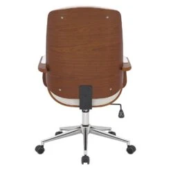 CLP Bureaustoel Yankton Kunstleer - Walnoot/wit -LeenBakker Winkel f30128ba25f142b3a828cbbb4114dec1