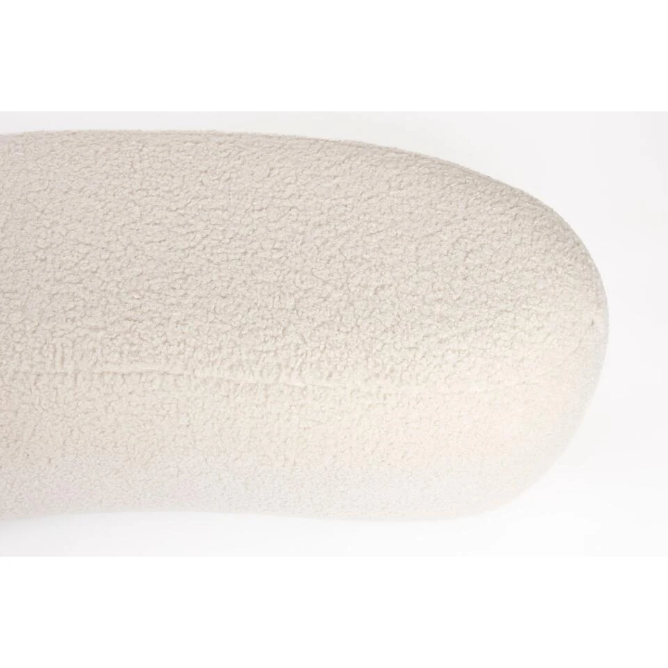 Housecraft Noxx Hocker Teddy Stof Wit 8 Housecraft Noxx Hocker Teddy Stof Wit - Afbeelding 6