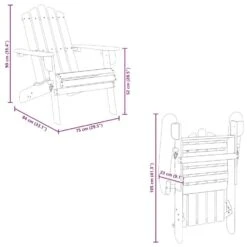 VidaXL - Adirondackstoelen - Massief Acaciahout - Bruin - 2 Stuks -LeenBakker Winkel f37338203be44a5b9a7b8e6cf0b23393