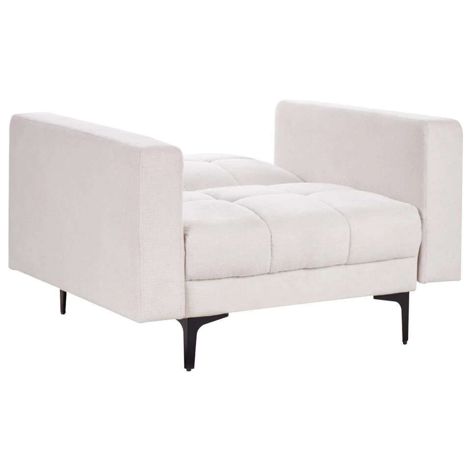 ALNES - Fauteuil - Gebroken Wit - Polyester 7 ALNES - Fauteuil - Gebroken Wit - Polyester - Afbeelding 5