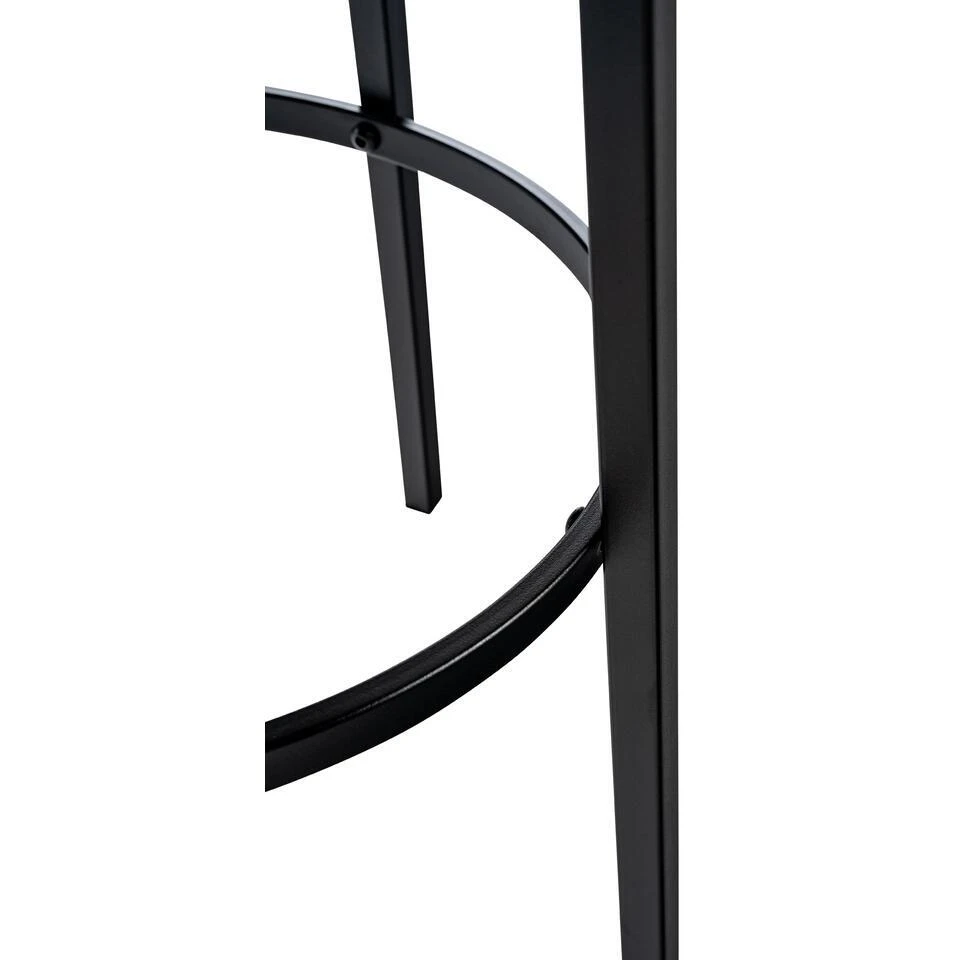 CLP Barkruk Kamari Mat Zwart Frame - Fluweel - Koffie 7 CLP Barkruk Kamari Mat Zwart Frame - Fluweel - Koffie - Afbeelding 5