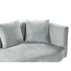 CHAUMONT - Chaise Longue - Lichtgrijs - Rechterzijde - Fluweel -LeenBakker Winkel f4bec69a7e864e42af153d68dee35891