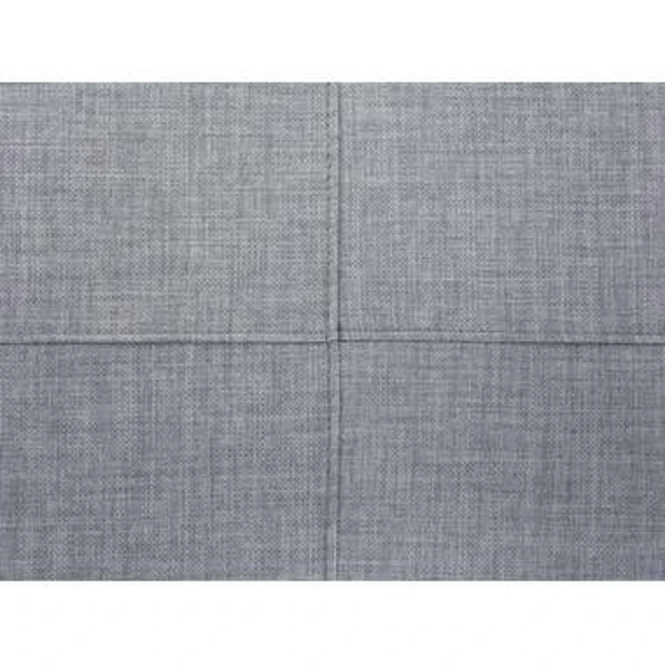 Beliani Ottomaan OSLO - Grijs Polyester 6 Beliani Ottomaan OSLO - Grijs Polyester - Afbeelding 4