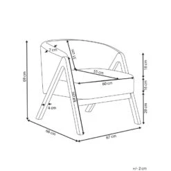 SKEI - Fauteuil - Wit - Bouclé 14 SKEI - Fauteuil - Wit - Bouclé -LeenBakker Winkel f64c5960b9c94abe99990642fb757917