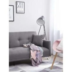 Beliani Slaapbank - LUCAN Grijs Polyester 8 Beliani Slaapbank - LUCAN Grijs Polyester -LeenBakker Winkel f69e4fda926842babe1c26f6898cc4f2