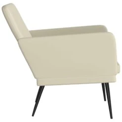 VidaXL Fauteuil 61x78x80 Cm Kunstleer Crèmekleurig 9 VidaXL Fauteuil 61x78x80 Cm Kunstleer Crèmekleurig -LeenBakker Winkel f73fe1841647420193de40e4110e3a01