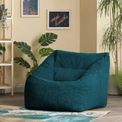 Icon Zitzack Morgan - Corduroy Zitzakfauteuil - Blauwgroen -LeenBakker Winkel f7838f0da029453bb31a113a3647010e