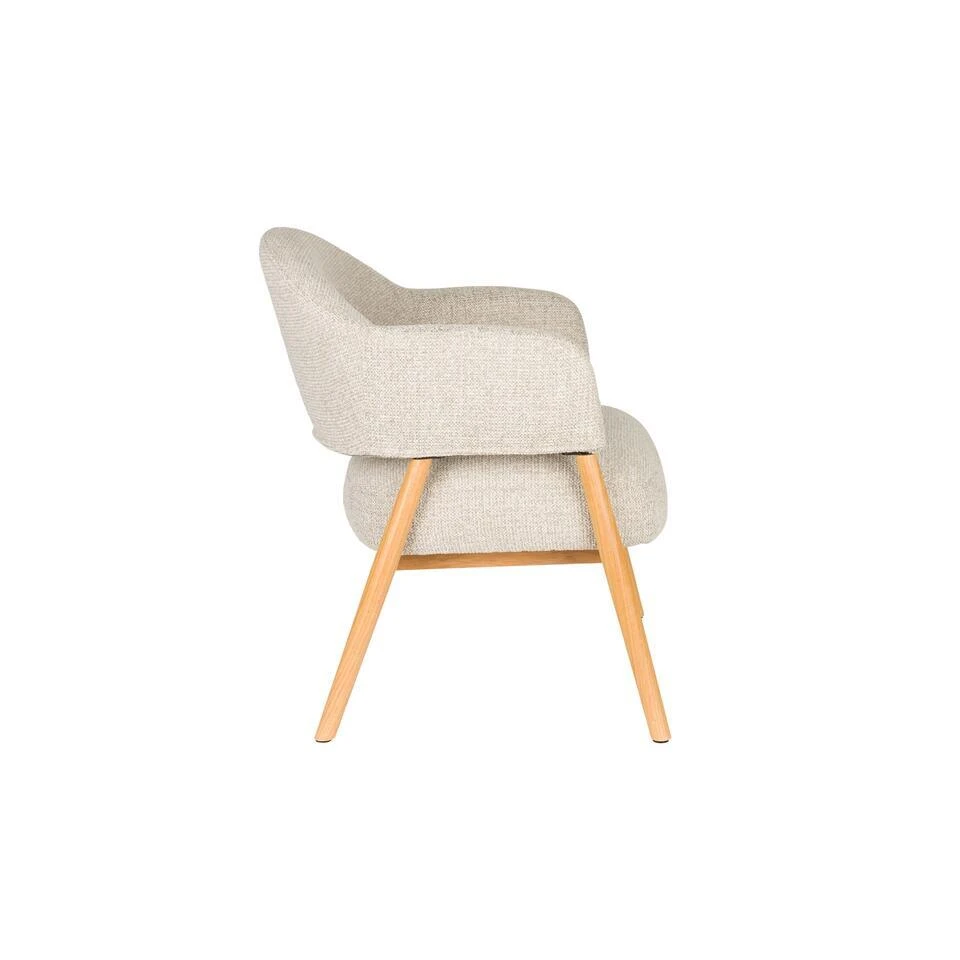 Housecraft Indy Fauteuil Met Armleuning Lichtbruin/ Beige 6 Housecraft Indy Fauteuil Met Armleuning Lichtbruin/ Beige - Afbeelding 4