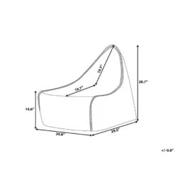 Beliani Zitzak DROP - Blauw Polyester -LeenBakker Winkel f7be07461fd14a5f95bd7cf02ab41653