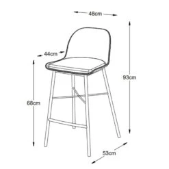 Nordic Home - Rosie Barstoel - Zwart 9 Nordic Home - Rosie Barstoel - Zwart -LeenBakker Winkel f809c341b90341aabb81996fc7b052ce