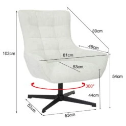 Livingfurn - Fauteuils Naomi Pearl - Wit - Stof -LeenBakker Winkel f8b8c38bb3754f2f8b34fe072844ef5a