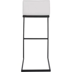 CLP Barkruk Newport Zwart Frame - Kunstleer - Wit -LeenBakker Winkel f8d584c92723455b91effdcdc7e2ae9e