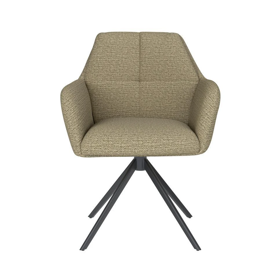 Housecraft Pete Eetkamerstoel Draaibaar Metaal Pistache Groen 4 Housecraft Pete Eetkamerstoel Draaibaar Metaal Pistache Groen - Afbeelding 2