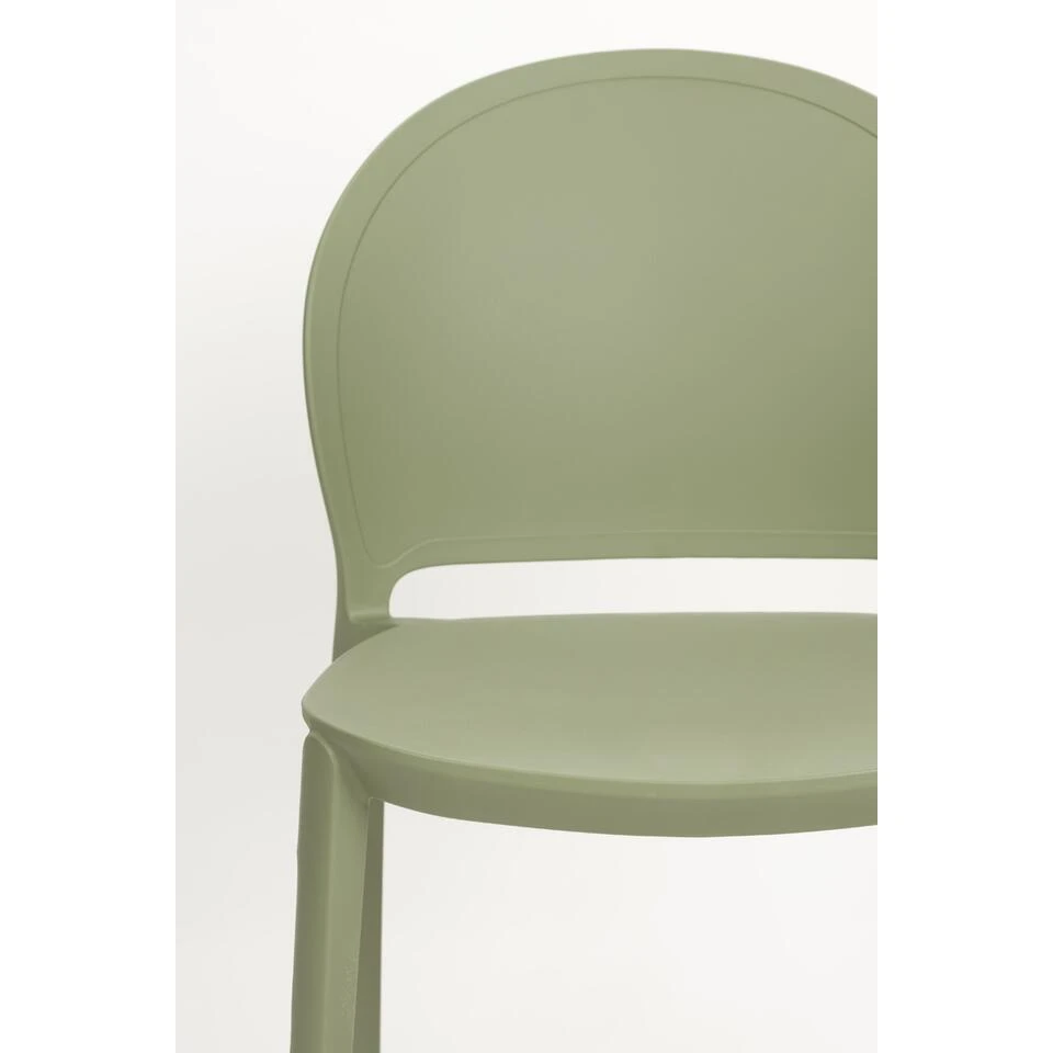 Tuinstoel Kunstof Groen - Zitdiepte 43cm - 52x45x82cm - Sjoerd - Set Van 4 9 Tuinstoel Kunstof Groen - Zitdiepte 43cm - 52x45x82cm - Sjoerd - Set Van 4 - Afbeelding 7