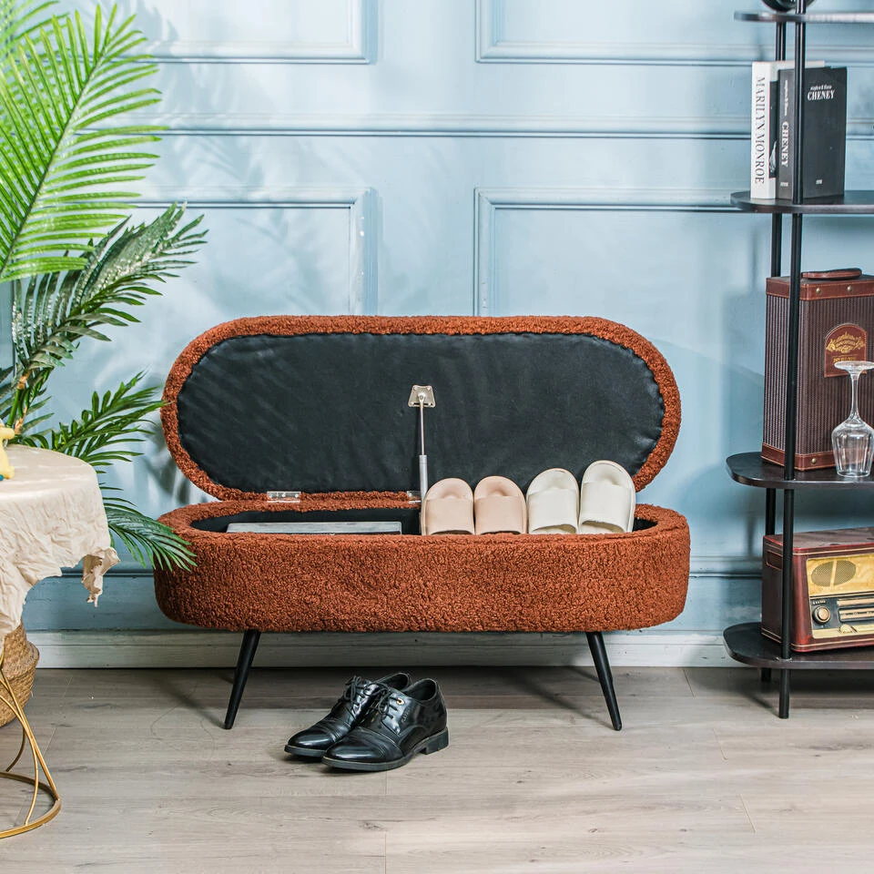 Metalen Bank Met Terracotta Krullen 5 Metalen Bank Met Terracotta Krullen - Afbeelding 3