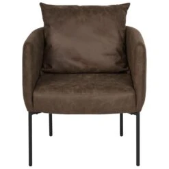 MALMOS - Fauteuil - Donkerbruin - Kunstleer -LeenBakker Winkel facfc9b58a9a429592fd651168051631