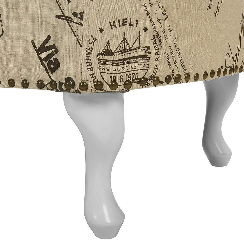 NIMES - Chaise Longue - Beige - Rechterzijde - Polyester 12 NIMES - Chaise Longue - Beige - Rechterzijde - Polyester - Afbeelding 10