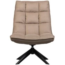 WOOOD Jouke Draaifauteuil - Polyester - Zand - 97x70x85 -LeenBakker Winkel fbdd8f65fa7a40bba7f1e33cf371c108