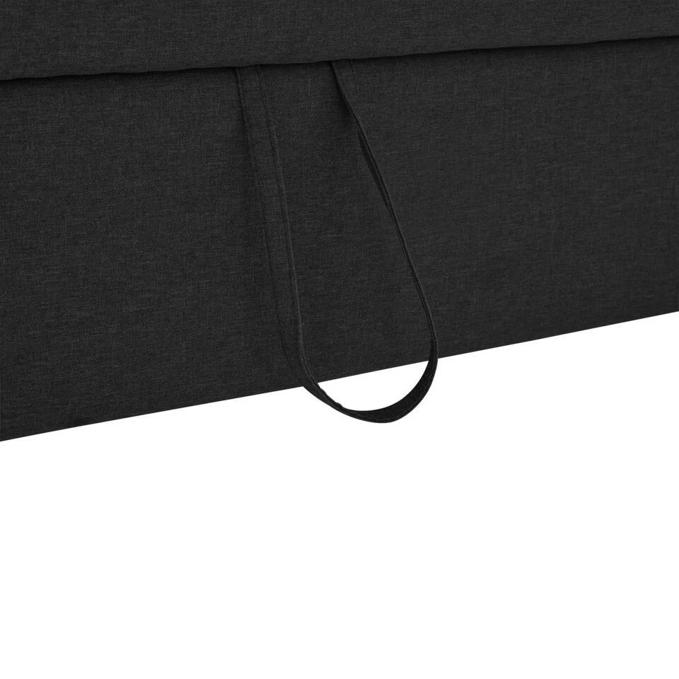 Asmund - Slaapbank 2-zits In Antraciet Linnenoptik 9 Asmund - Slaapbank 2-zits In Antraciet Linnenoptik - Afbeelding 7