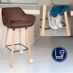 CLP Set Van 2 Barkruk Grant Natura Frame - Fluweel - Koffie 12 CLP Set Van 2 Barkruk Grant Natura Frame - Fluweel - Koffie -LeenBakker Winkel fe131af3cd6345a68fdd1daa7019c6aa