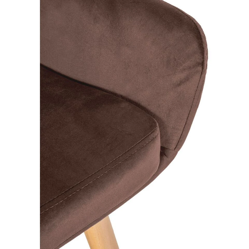 CLP Set Van 2 Barkruk Grant Natura Frame - Fluweel - Koffie 7 CLP Set Van 2 Barkruk Grant Natura Frame - Fluweel - Koffie - Afbeelding 5