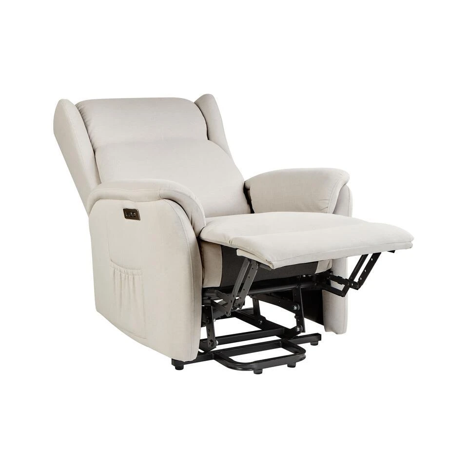 ELEGY - Verstelbare Fauteuil - Crème - Polyester 7 ELEGY - Verstelbare Fauteuil - Crème - Polyester - Afbeelding 5