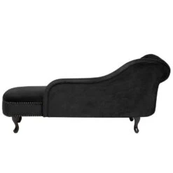 NIMES - Chaise Longue - Zwart - Linkerzijde - Fluweel -LeenBakker Winkel fee522efb76c4c64bcef095a51940f17