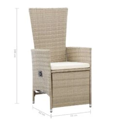 VidaXL - Tuinstoelen - Beige - Poly Rattan - 2 Stuks - Met Kussens -LeenBakker Winkel ff3d86e6bd6d488ba14b77d8f9f32462