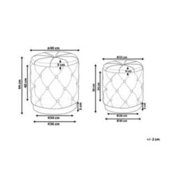 PUEBLO - Poef - Geel - 40/33 Cm - Fluweel -LeenBakker Winkel ff7065ec0bb84bd092c0e9e45d416728