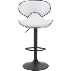 CLP Set Van 2 Barkruk Las Vegas V2 Zwart Frame - Kunstleer - Wit -LeenBakker Winkel ffbd378542e3462daea48590204e5693