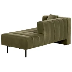 LANNILS - Chaise Longue - Groen - Linkszijdig - Fluweel -LeenBakker Winkel ffe5be829e66430a8492d0dea3c6f2e6