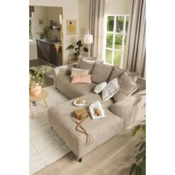 Bank Elsa Met Chaise Longue Rechts - Taupe 30 Bank Elsa Met Chaise Longue Rechts - Taupe -LeenBakker Winkel sf 10101371 01
