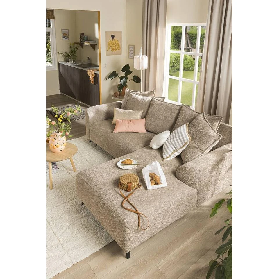 Bank Elsa Met Chaise Longue Rechts - Taupe 15 Bank Elsa Met Chaise Longue Rechts - Taupe - Afbeelding 13