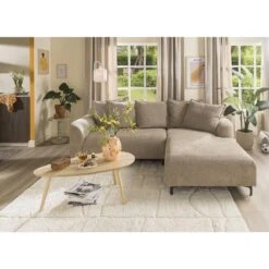 Bank Elsa Met Chaise Longue Rechts - Taupe 22 Bank Elsa Met Chaise Longue Rechts - Taupe -LeenBakker Winkel sf 10101371 02