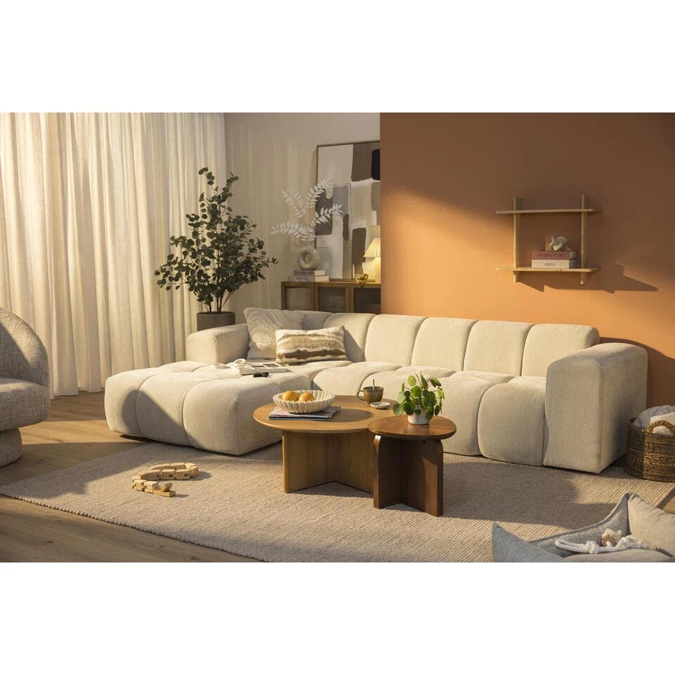 Hoekbank Beau Links - Raven - Beige 8 Hoekbank Beau Links - Raven - Beige - Afbeelding 6