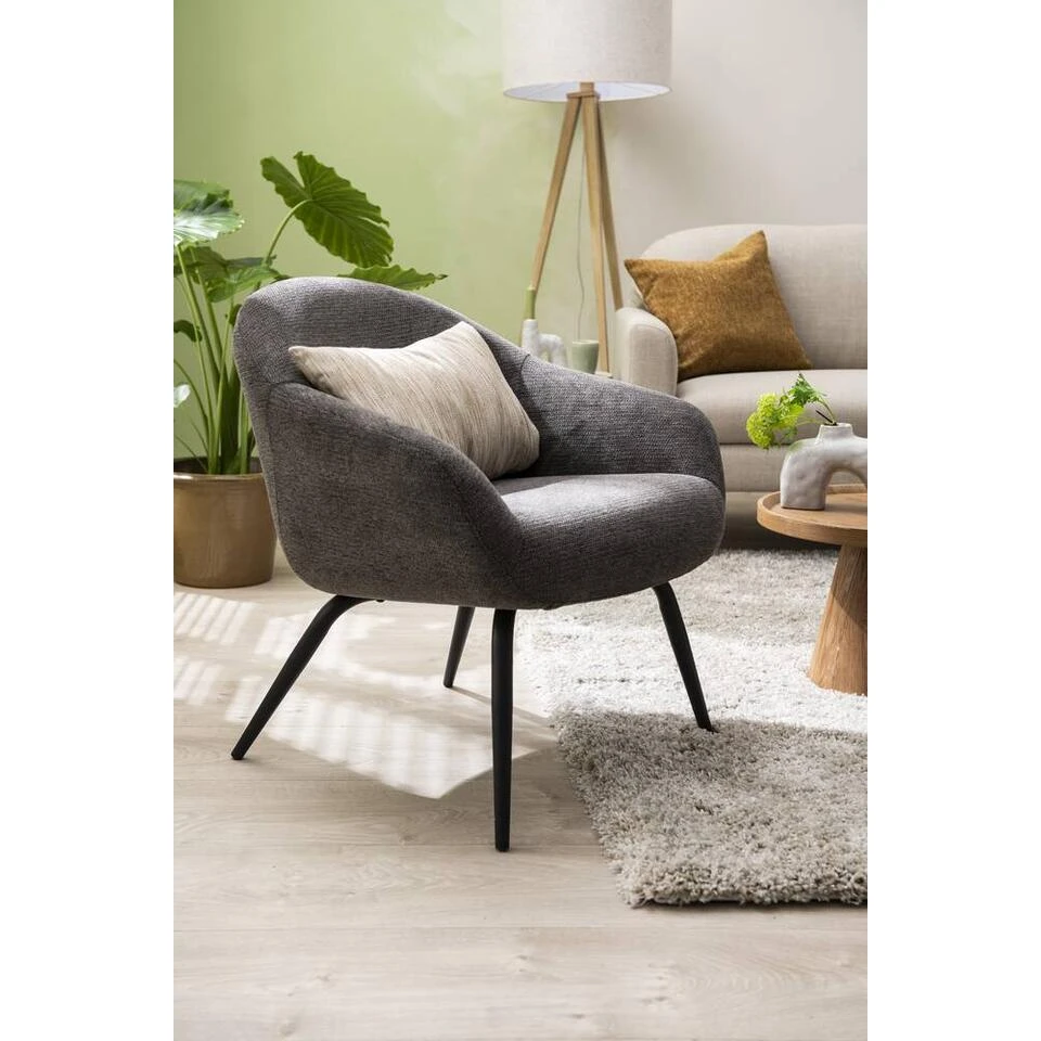 Fauteuil Lieke - Antraciet 9 Fauteuil Lieke - Antraciet - Afbeelding 7