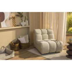 Draaifauteuil Beau - Stof Raven - Beige -LeenBakker Winkel sf 10201311 1