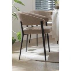 Eetkamerstoel Liv - Stof - Caramel -LeenBakker Winkel sf 10307171 1012