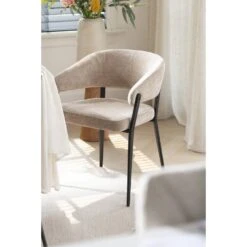 Eetkamerstoel Liv - Stof - Caramel -LeenBakker Winkel sf 10307171 1013