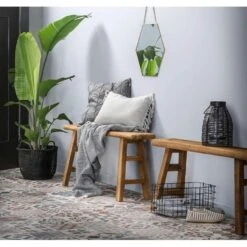 Bank Bruce - Naturel - 50x120x25 Cm -LeenBakker Winkel sf 11990880 9051