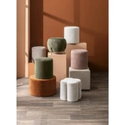 Hocker Wenen - Crème - 40xØ37 Cm -LeenBakker Winkel sf 11999547 9060