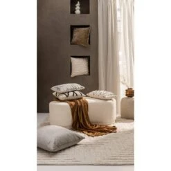 Poef Siena - Crème - 42x120x60 Cm -LeenBakker Winkel sf 11999591 9050