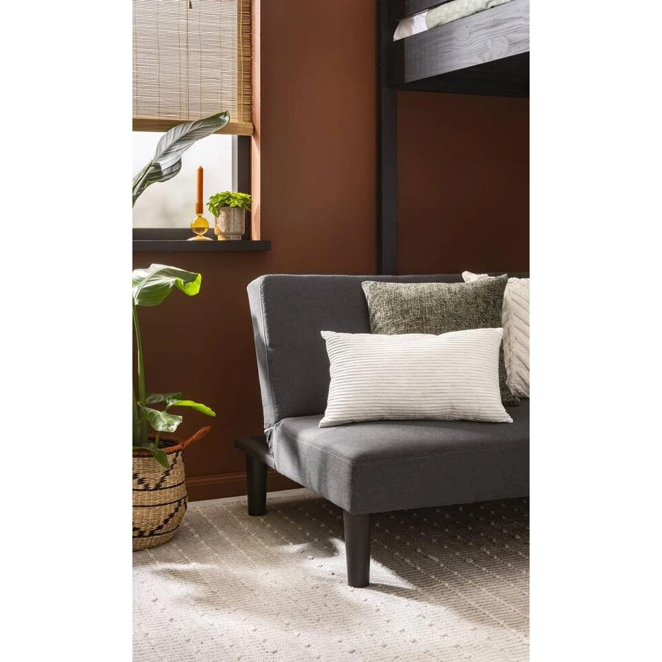 Slaapbank Cairns - Antraciet - 75x188x88 Cm 10 Slaapbank Cairns - Antraciet - 75x188x88 Cm - Afbeelding 8