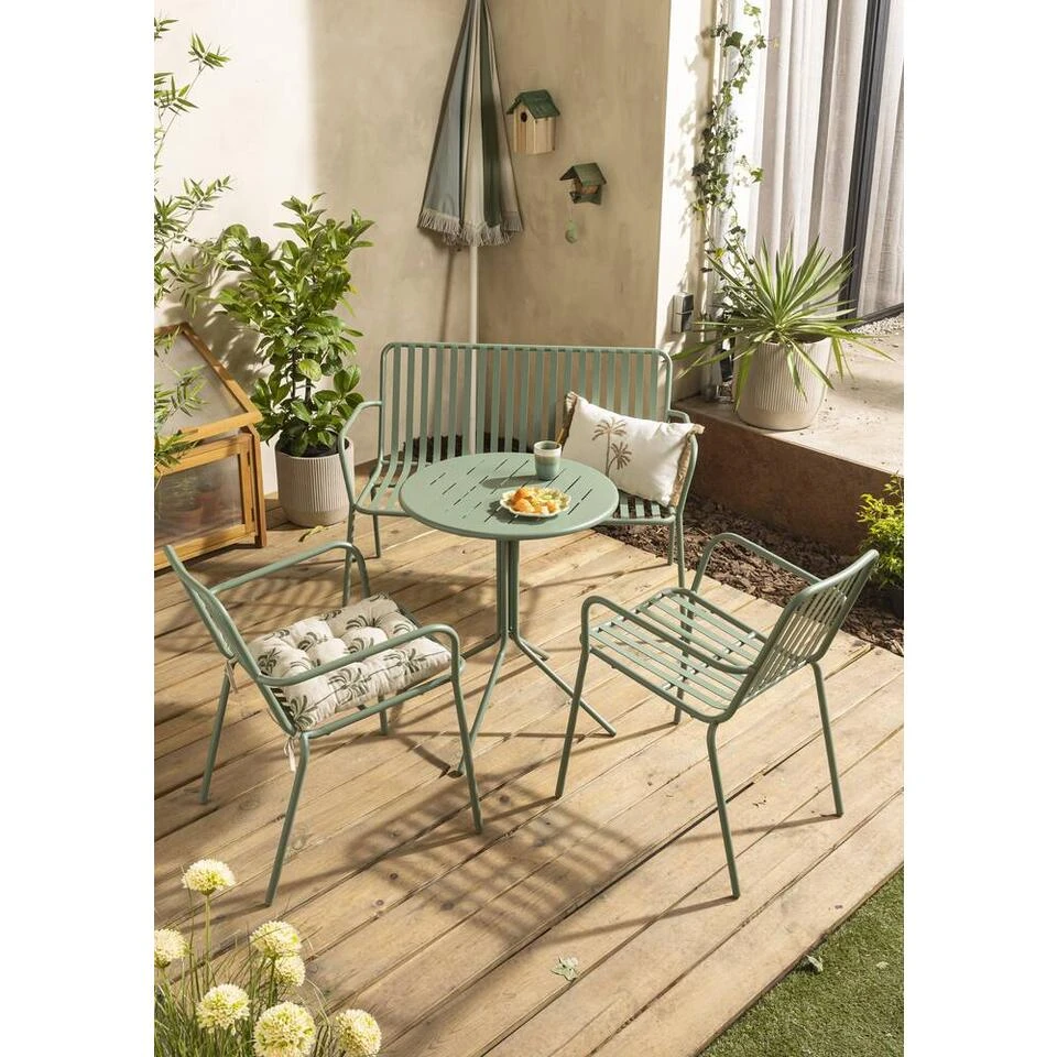 Stapelstoel Vence - Metaal Lichtgroen - 82x55x62 Cm 13 Stapelstoel Vence - Metaal Lichtgroen - 82x55x62 Cm - Afbeelding 11