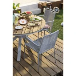 Stapelstoel Isola - Metaal/rope Zand - 85x53x64 Cm 18 Stapelstoel Isola - Metaal/rope Zand - 85x53x64 Cm -LeenBakker Winkel sf 50105188 03